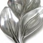 Cast Aluminum Serving Tray Leaf Dish Vintage Retro 50's Bruce Fox