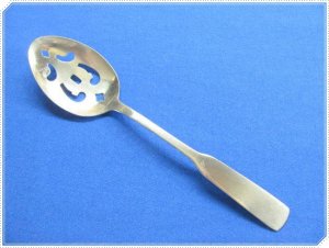 Slotted Pierced Serving Spoon Rogers Vintage Stainless Steel Retro Kitchenware