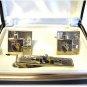 Mens Vintage Cufflinks Tie Bar Foster Coat Of Arms Gold FCB Signed Original Case