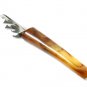 Vintage Corkscrew Bottle Opener Bakelite Handles Retro Barware Cream Brown Butterscotch