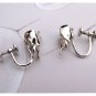 Sterling Silver Brooch Earrings Vintage Celart Rose Bud Wreath Retro Mod Jewelry Set