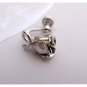 Sterling Silver Brooch Earrings Vintage Celart Rose Bud Wreath Retro Mod Jewelry Set