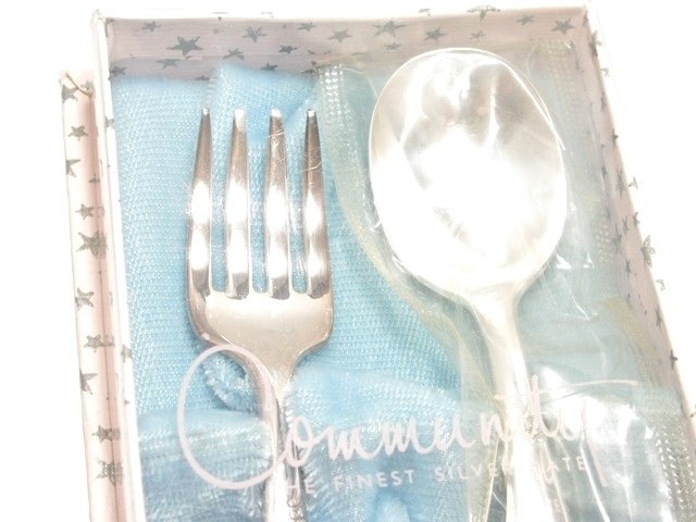 Set Enfant Community Silverplate – Bol, Cuillère Et Fourchette En Métal Argenté (neuf)