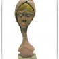 Roger Francois Wood Sculpture Figure Haitian Woman Modern Art Ethic Vintage Modern Home Decor