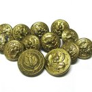 Button Lot Vintage Military Brass Style American Eagle Anchor Suit Decor Craft