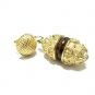 Trifari Vintage Earrings Retro Gold Dangle Clip On Tortoise Designer Fashion Jewelry