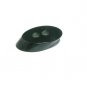 Thick Bakelite Button Lot 4 Black Vintage Coat Jacket Jewelry Retro Sewing Crafts