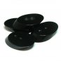 Thick Bakelite Button Lot 4 Black Vintage Coat Jacket Jewelry Retro Sewing Crafts
