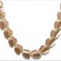 Lisner Thermoset Necklace Copper Brown Leaf Gold Designer Retro Vintage Jewelry