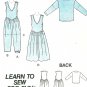 Jumpsuit Sewing Pattern Genie Dress Jumper T-shirt Easy Size 12 Summer McCall's 5368