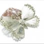 Vintage Butterfly Brooch Pin Designer Lisner Gold Platinum Retro Mod Jewelry