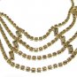Kramer Cleopatra Necklace Earrings Rootbeer Topaz Brown Gold Designer Vintage Jewelry Formal Evening