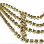 Kramer Cleopatra Necklace Earrings Rootbeer Topaz Brown Gold Designer Vintage Jewelry Formal Evening