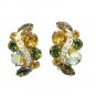 Kramer Cleopatra Necklace Earrings Rootbeer Topaz Brown Gold Designer Vintage Jewelry Formal Evening