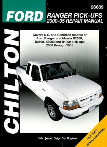 Ford Ranger Pick-Ups 2000-05 Repair Manual Book Chilton Mazda B2300