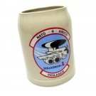 Vintage NATO AWACS Squadron 1 Vigilance Beer Mug Pottery Stein German Airplane Collectible Military