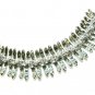 Lisner Wide Silver Link Bracelet Mod Designer Jewelry Abstract Leaf Retro Hipster 60's