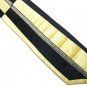 Mens Silk Necktie Abstract Modern Galo Cossinni Designer Tie Blue Gold Hand Sewn 58 Inch