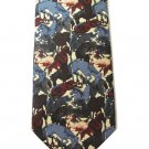 Mens Silk Tie Horse Theme MET Metropolitan Museum Of Art Designer Necktie Running Horses Equestrian