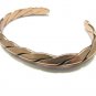 WM Co Vintage Copper Bracelet Thick Rope Bangle Cuff Adjustable Hipster Retro Mod Jewelry