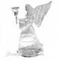 Silverplated Angel Candle Holder International Silver 1994 Holiday Christmas Decor Mantle Table