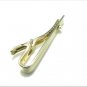 Speidel Vintage Tie Clasp Bar Gold Pearl Alligator Clip 50s Retro Mod Mens Jewelry