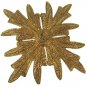 Carol Dauplaise Gold Star Brooch Pin Earring Mod Disco Textured Rope Designer Vintage Jewelry Set