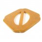 Bakelite Belt Buckle Butterscotch Marble Marigold Thick Large Scarft Holder Handbag Altered Art