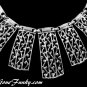 Coventry Bold Silver Bib Necklace Bracelet Ornate Cleopatra Retro Mod Jewelry Set 1961