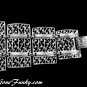 Coventry Bold Silver Bib Necklace Bracelet Ornate Cleopatra Retro Mod Jewelry Set 1961