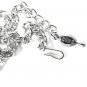 Swan Rhinestone Necklace Silver Large Pendant 70s Coventry Retro Mod 24 Inch Chain