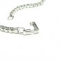 Kramer Diamond Look Rhinestone 60s Necklace Case Emerald Cut Choker Elegant Prom Formal Bridal 15"