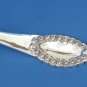 Ornate Serving Spatula Pastry Dessert Server India Pierced Brass Silver Plate