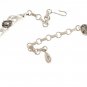 Lisner Blue Ice Smoke Rhinestone Necklace Vintage Designer Prom Bridal Silver 16