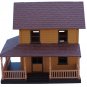 Old Western Town Frontier Home Miniature 1:32 New Ray Cabin 2 Story Ranch House