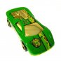 Dino Hunt Hot Wheels Bonus Round Race Car 1990 Lime Green Gold Collectible