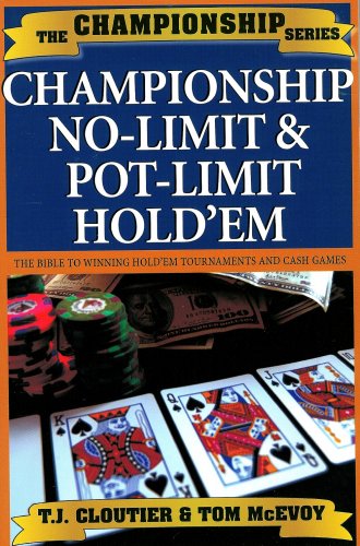 Championship No-limit Pot-limit Hole Em Poker Games Book How To Play Win Cloutier