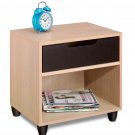 One (1) Drawer Night Stand - Kids or Adult - Storage Shelf - Book Case