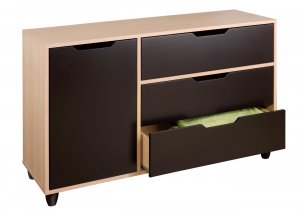 Three (3) Drawer + Extra Door Bedroom Dresser Chest Kids or Adult Clothes Organizer