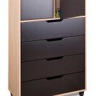Four (4) Drawer + 2 Door Bedroom Dresser Toy - Wardrobe Storage