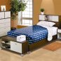 Full - Double Size Bed Storage Bookcase Headboard