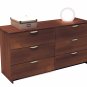 Six (6) Drawer Bedroom Dresser Chest - Kids or Adult Wardrobe Clothes Storage