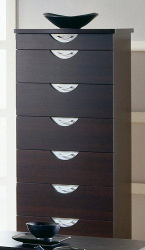 Seven (7) Drawer Espresso Bedroom Lingerie Dresser Chest Clothes Storage Undergarment Organizer