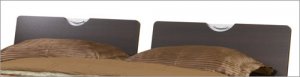 Full Double Size Platform Bed Heaboard in a Rich Espresso Finish