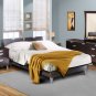Full Double Size Platform Bed Heaboard in a Rich Espresso Finish