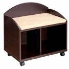 Bedroom Vanity Bench Storage Seat Mobile - on wheels
