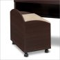 Bedroom Vanity Bench Storage Seat Mobile - on wheels