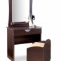 Bedroom Vanity Bench Storage Seat Mobile - on wheels