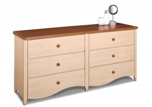 Six (6) Drawer Bedroom Dresser Chest - Kids or Adult Wardrobe Clothes Storage