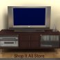 Espresso Plasma / LCD / DLP TV Base Storage Stand Entertainment Center